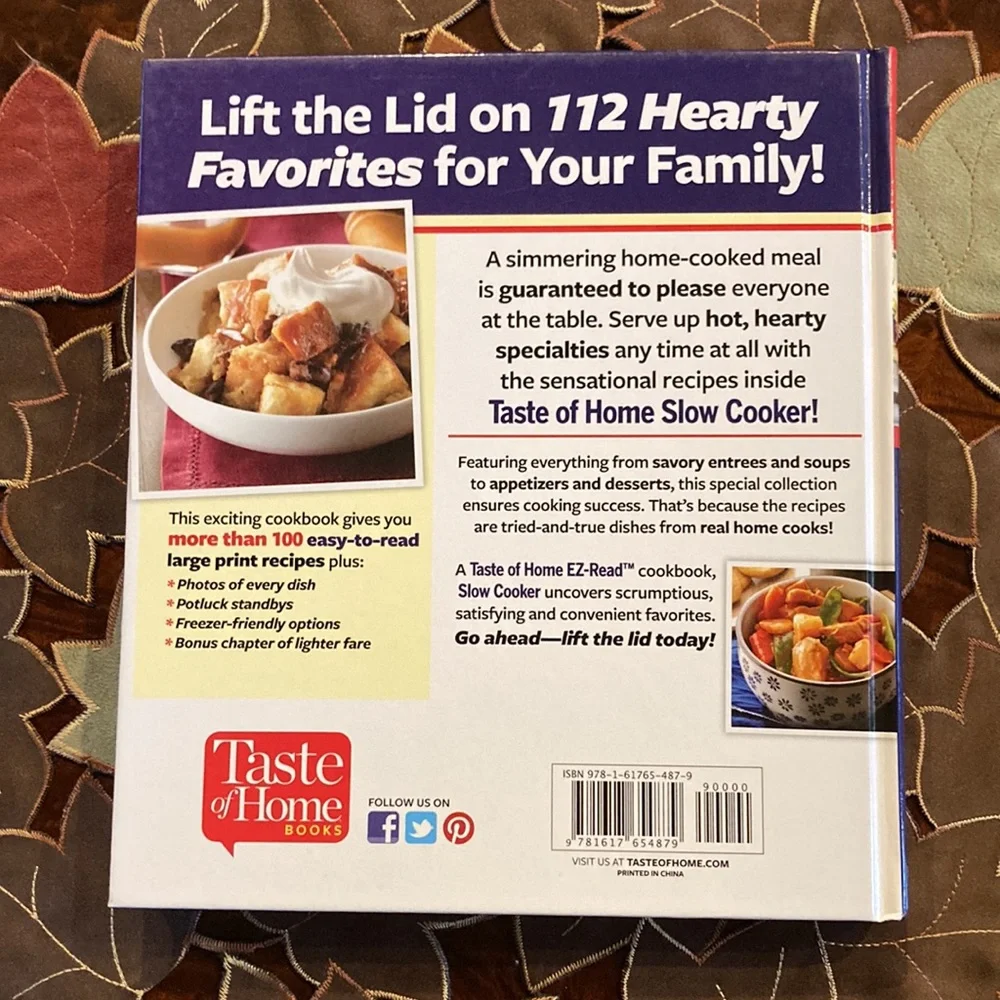 Cookbook- Taste of Home Slow Cooker (Large Print Edition) - Picture 4 of 5
